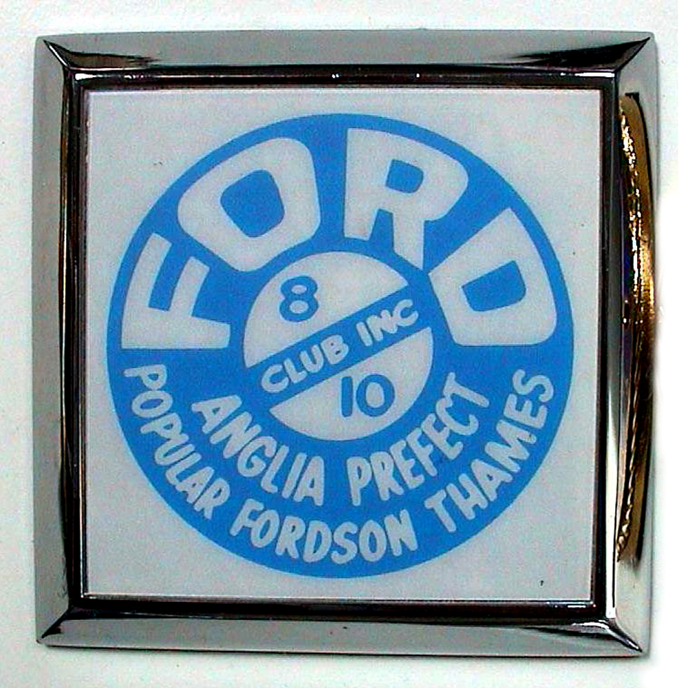 Ford 8 / 10 Club car badge